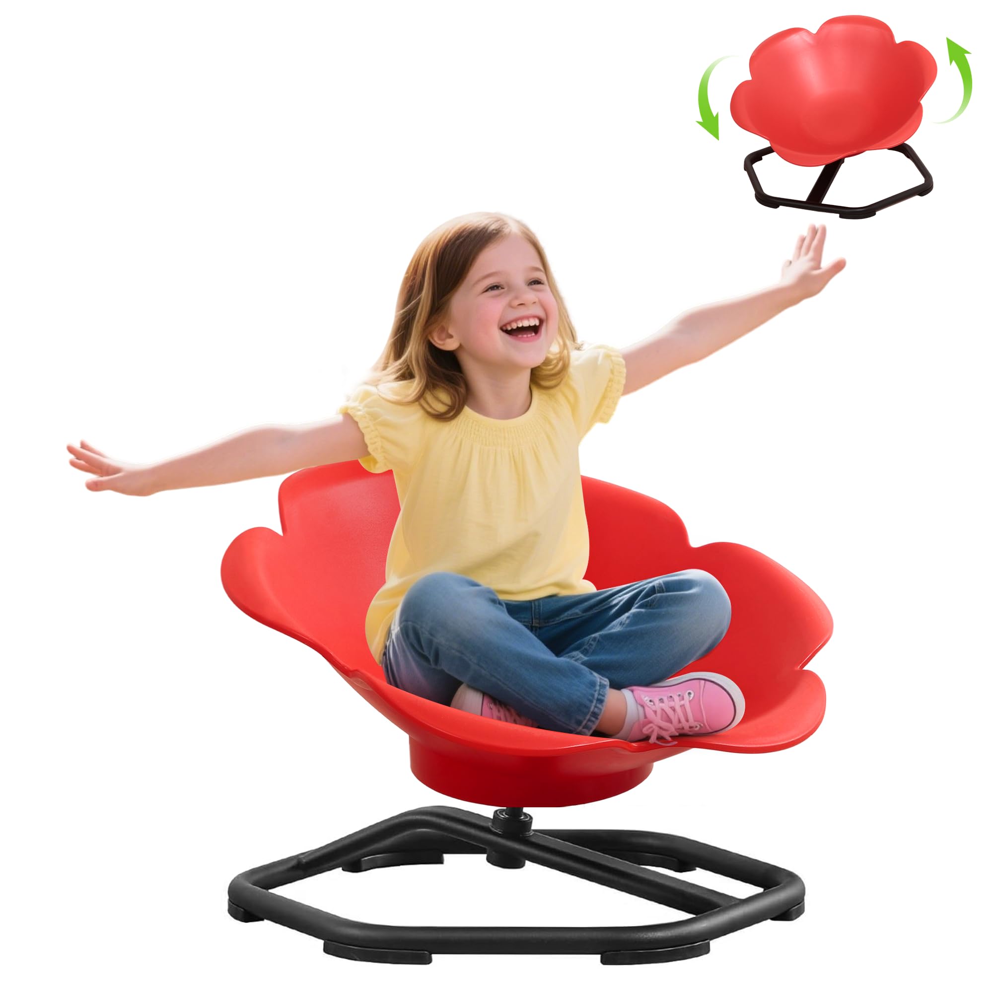 Autismus sensorischer Drehstuhl, Drehstuhl für Kinder, Autismus, Sitz- und Drehspielzeug für Kleinkinder ab 3 Jahren, Autismus, sensorisches Spielzeug für Balance, Training der