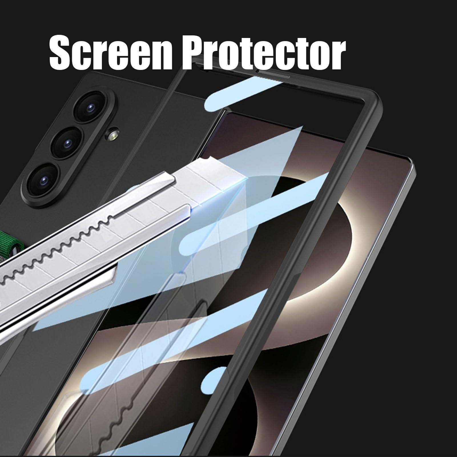 Custodia Per Samsung Galaxy Z Fold 8 Ultra, Antiscivolo Magnetico Case | With Ricarica Wireless Anti-Impronta Wristband Custodia(Silver)