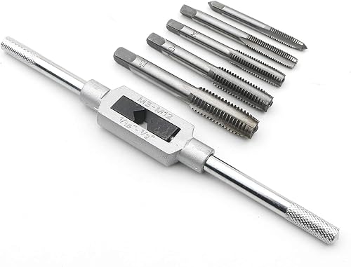 Miniatura 5 de Juego de 12 unidsset de llaves y troqueles de aleación de acero de aleación de herramientas manuales de tamaño métrico tapones de rosca rectos