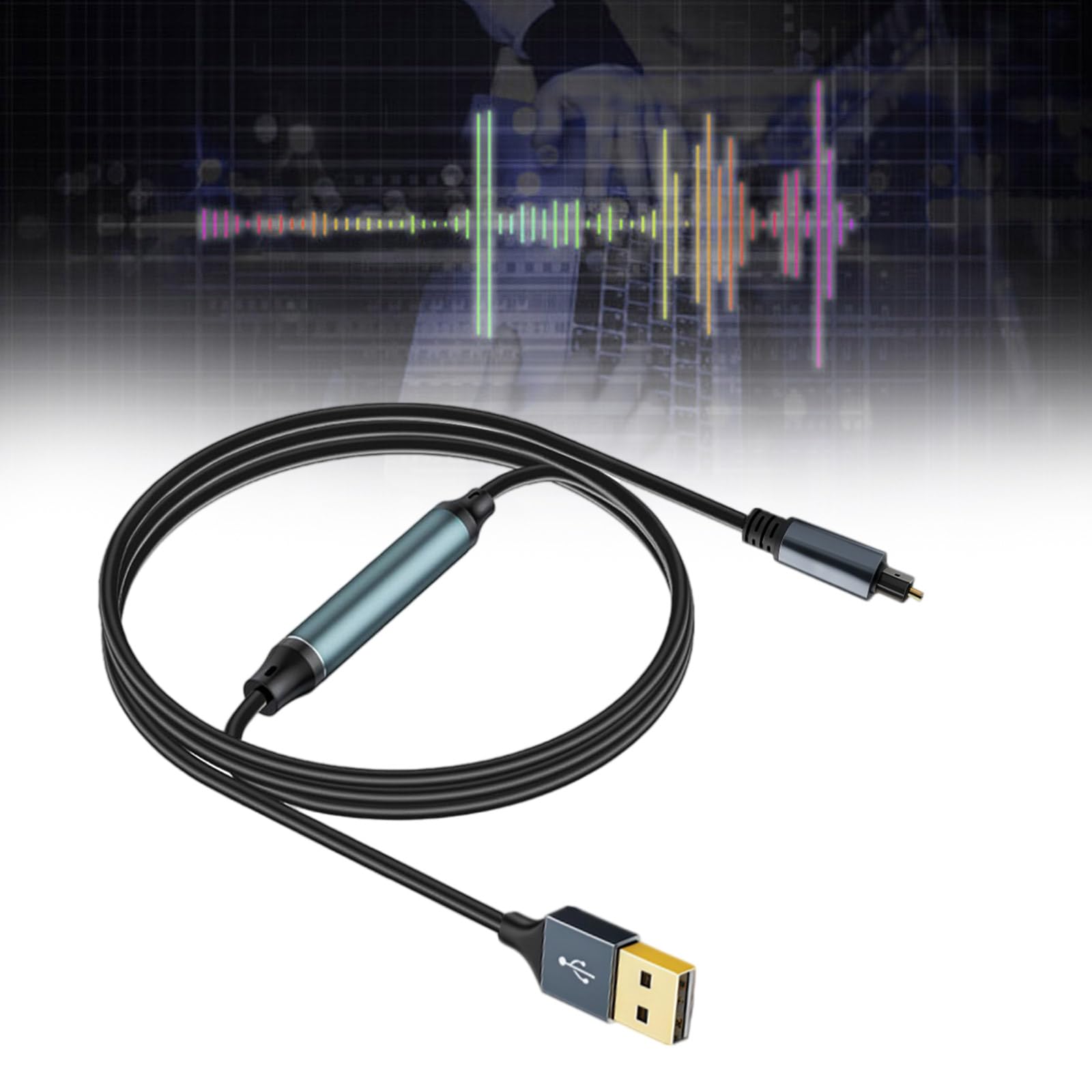 Adattatore ottico USB SPDIF convertitore in fibra digitale per altoparlanti home theater e connettività del computer portatile Adattatore audio da USB a ottico