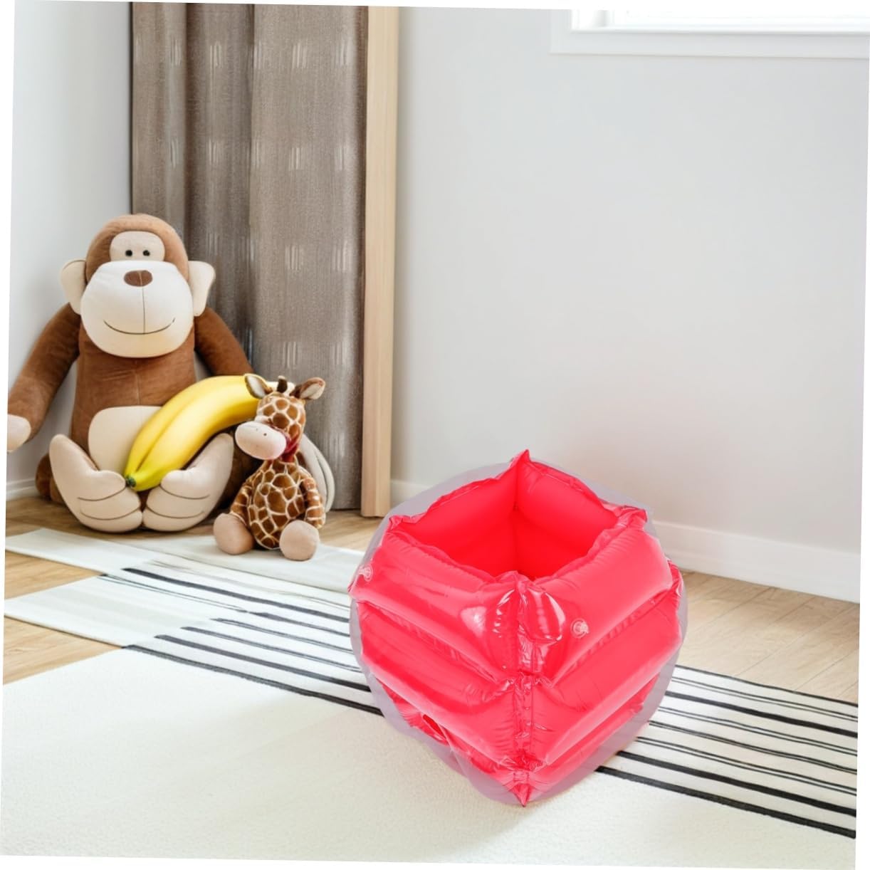 TOYANDONA Inflatable PVC Bumper Outdoor Fun Collision Toy for Boys and Girls Engaging for Parties and Backyard Games Promotes Physical Activity Safe and Red