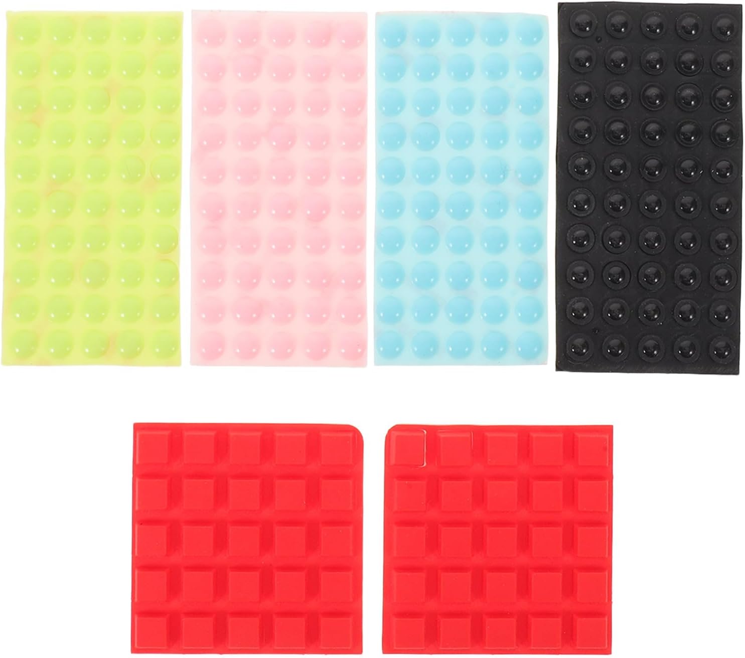 250Pcs Bump Dots for Visually Impaired - Silicone Braille Tactile Dots Self Adhesive - Low Vision Assistive Markers for Remote Controls Appliances Keyboards, Assorted Color