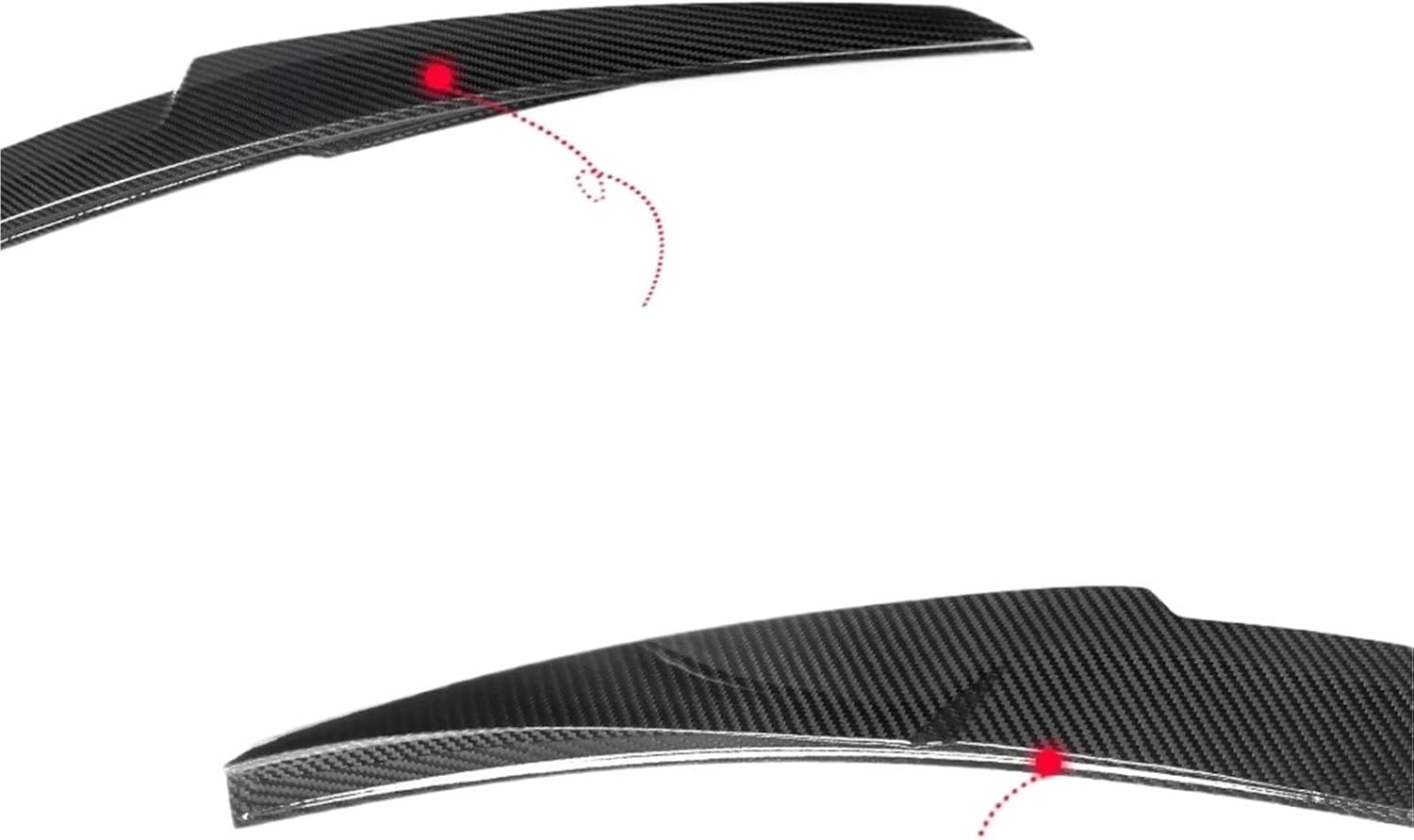 Rear Trunk Spoiler Wings Fit for Audi A4 B8 Sedan 4Doors 2009-2012 Dry Carbon Fiber Car Styling Boot Lid Lip Decktails Body Kits
