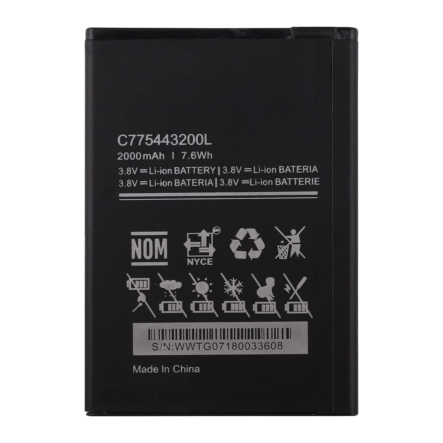 Duotipa Battery C775443200L Compatible with BLU C5L C050 with Repair Tool Kit