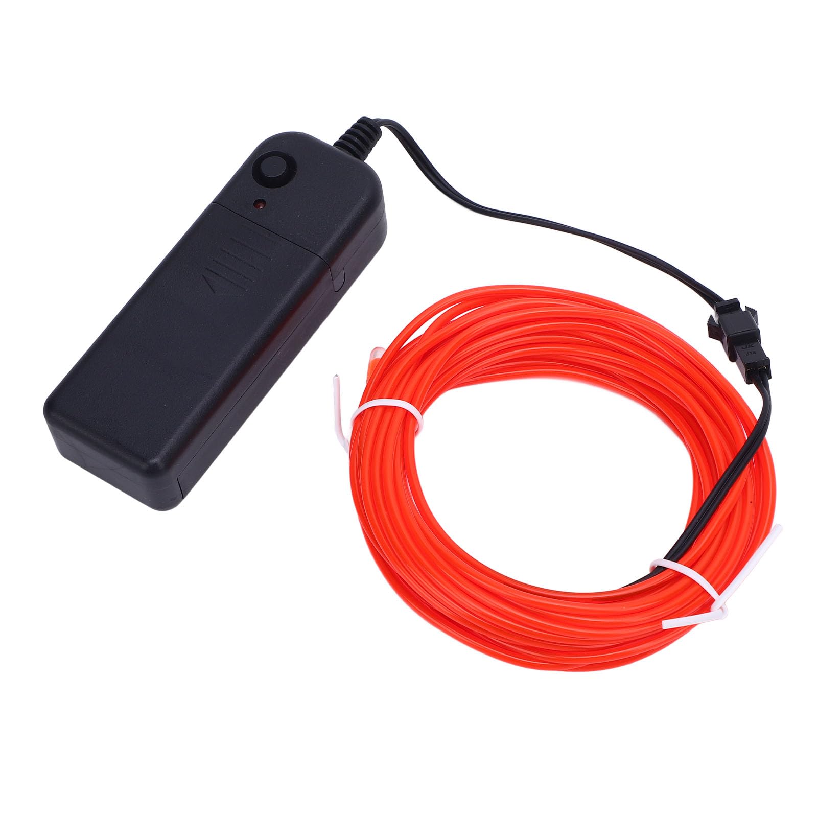 EL Wire Red Glowing Rope Lights 360 Degree Illumination for Parties Halloween Decoration 16.4ft/5m