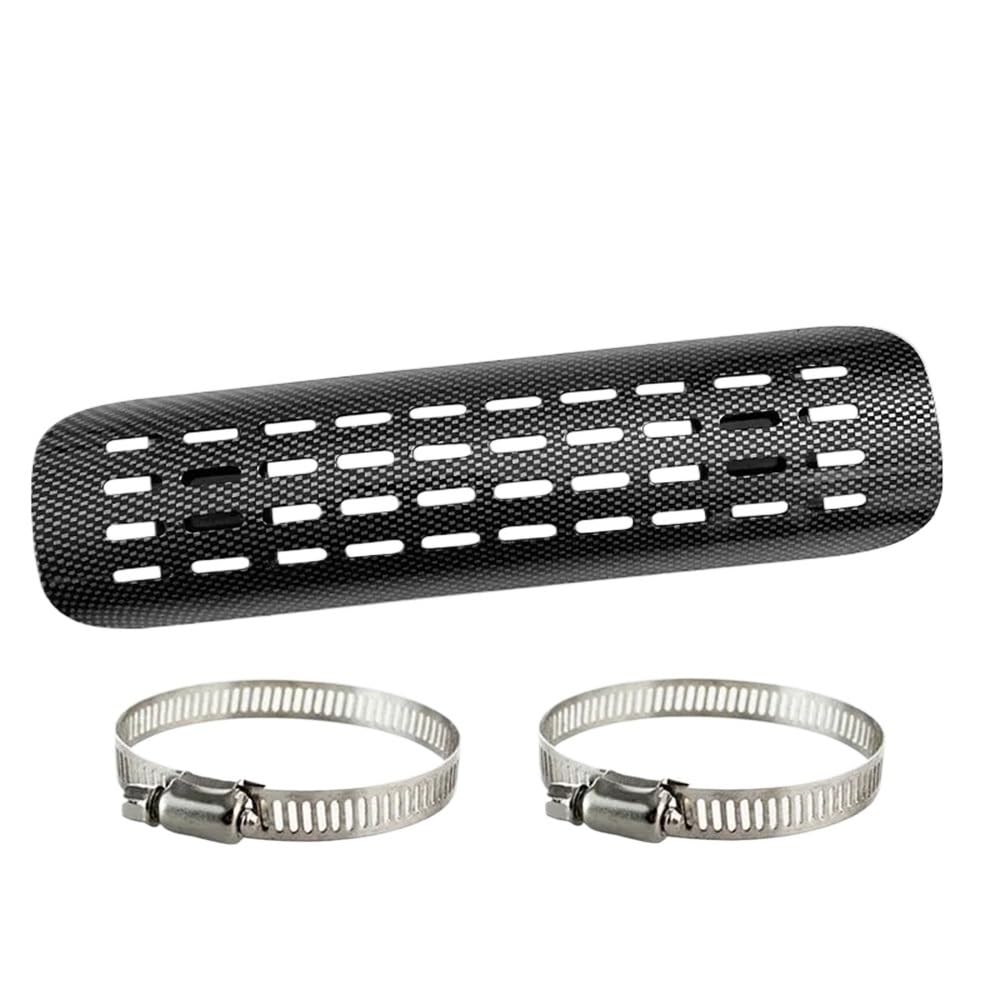 Uniwersalna osłona termiczna rury wydechowej motocykla, osłona/ochraniacz tłumika - Premium Moto Accessories(Carbon Fiber 7-10CM)