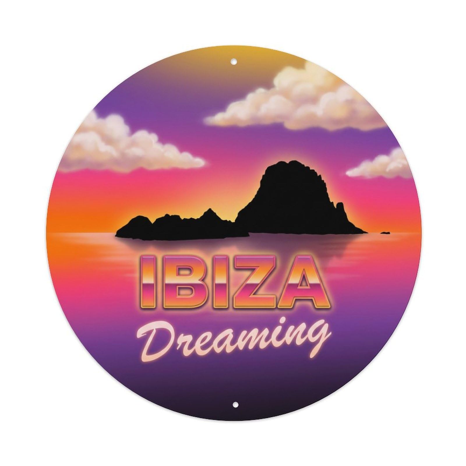 Tgrcjimh Style Metal Tin Sign Vintage Travel Ibiza Spain Occasion