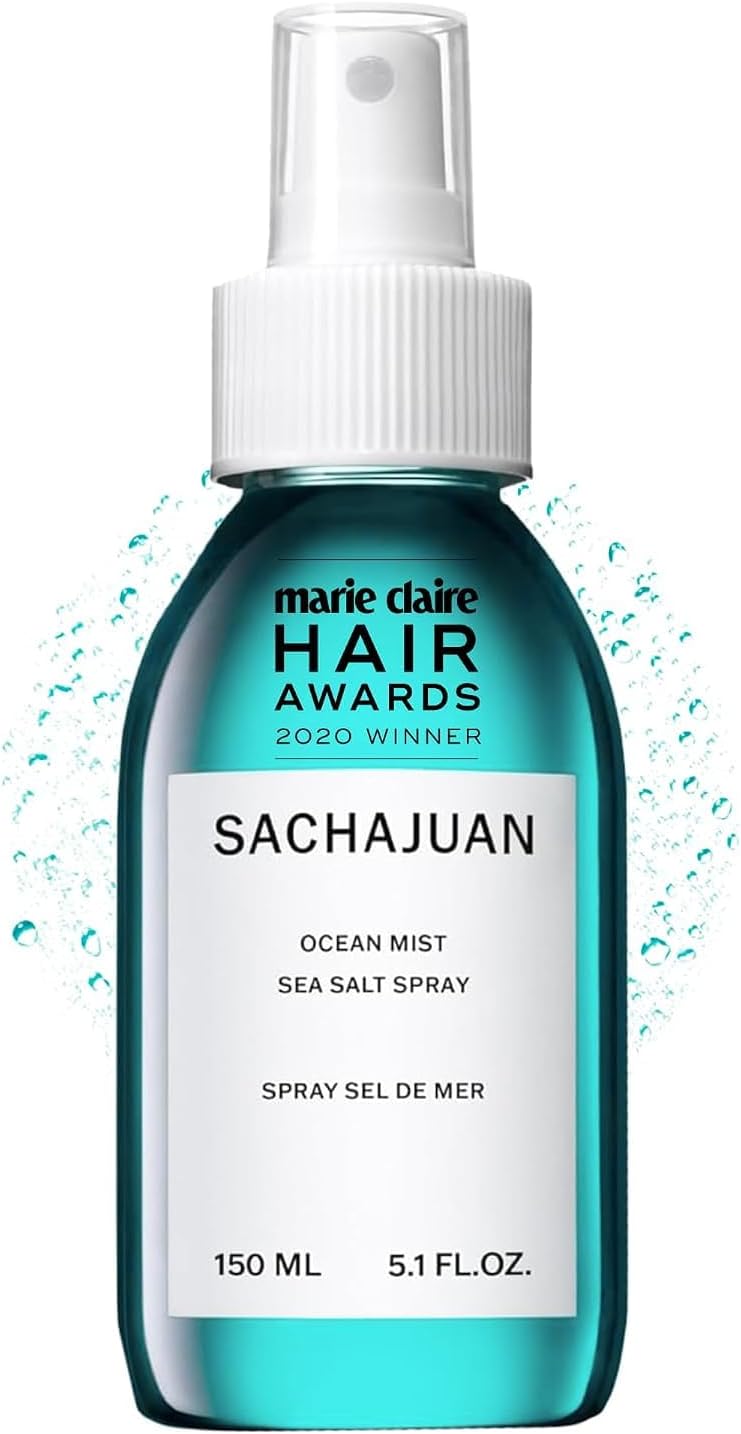 - SACHAJUAN Ocean Mist Sea Salt Spray, Texturizing, Paraben-Free, 5.1 oz | For Wavy, Curly & All Hair Types, Non-Sticky Matte Finish, Ocean Silk Technology