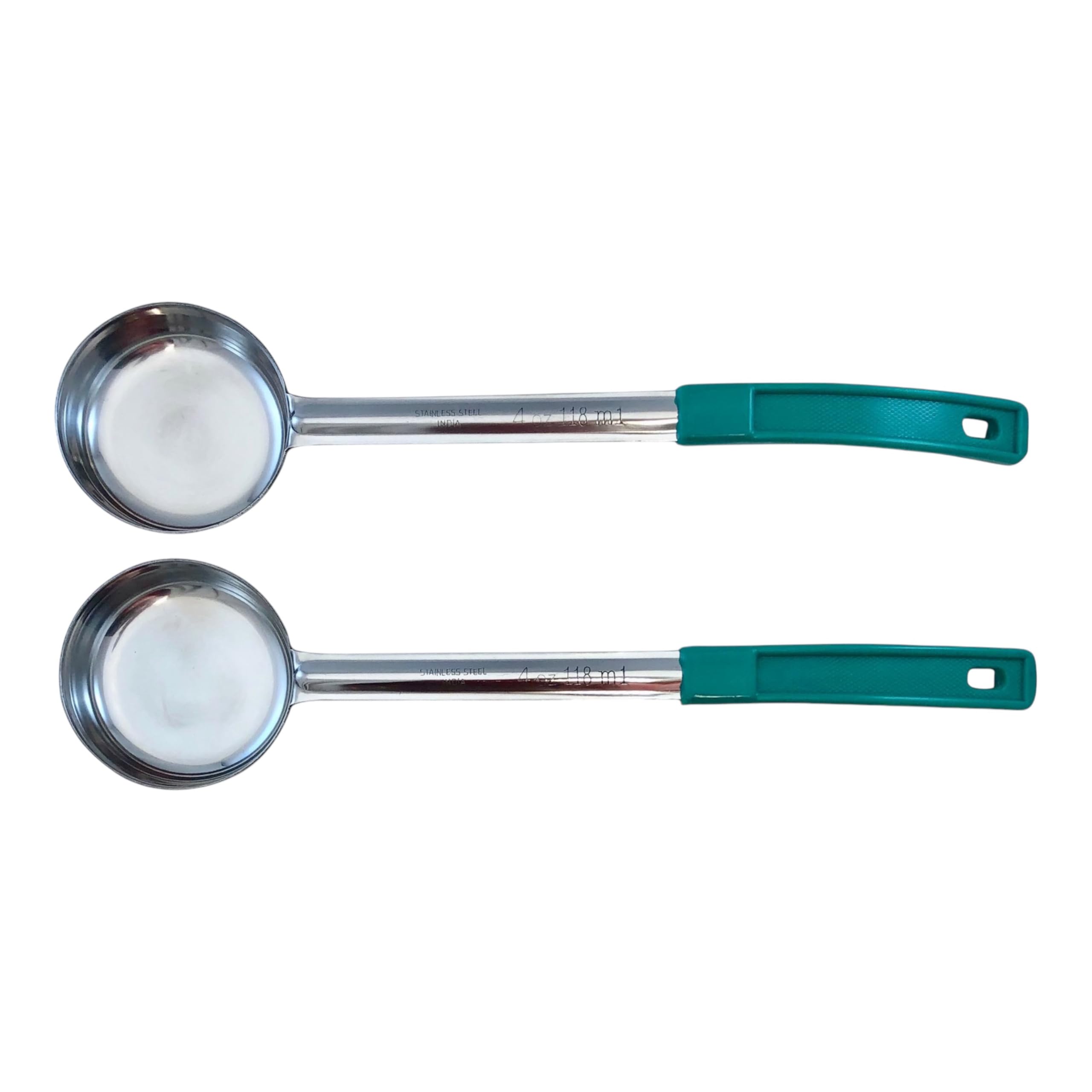 4 oz Solid Stainless Steel Portion Control Ladle Spoodle - [Pack of 2]