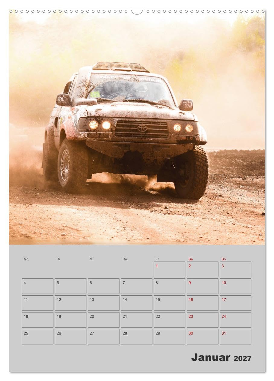 CALVENDO - RALLYE RAID - Saison Planer (hochwertiger Premium Wandkalender 2027 DIN A2 hoch), Kunstdruck in Hochglanz: Für Fahrer, Teams, Fans oder Familie - Ein Planer mit eindrucksvollen Aufnahmen