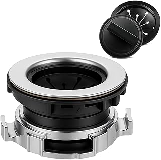 Garbage Disposal Sink Flange Kit, Stainless Steel Kitchen Sink Drain Assembly for Garbage Disposal for 3 1/2 Inch Standard Sink Drain Hole, Waste King EZ Mount, Whirlaway and GE Models (114mm)