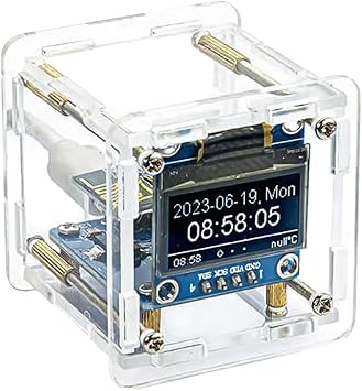 DIY Digital Clock Kit ESP8266 MINI Weather Clock WiFi Soldering Practice Electronic Multifunctional Weather Station