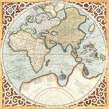Terra Major Petites B Poster Print by Gerardus Mercator 12 x 12