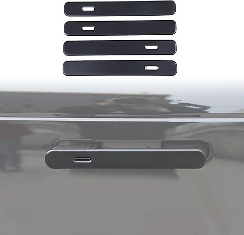 Miniatura 1 de HAPPYHORSE 4 piezas de cromo ABS negro mate para Land Rover Range Rover VELAR 2017 2018 manija de puerta exterior de coche accesorios