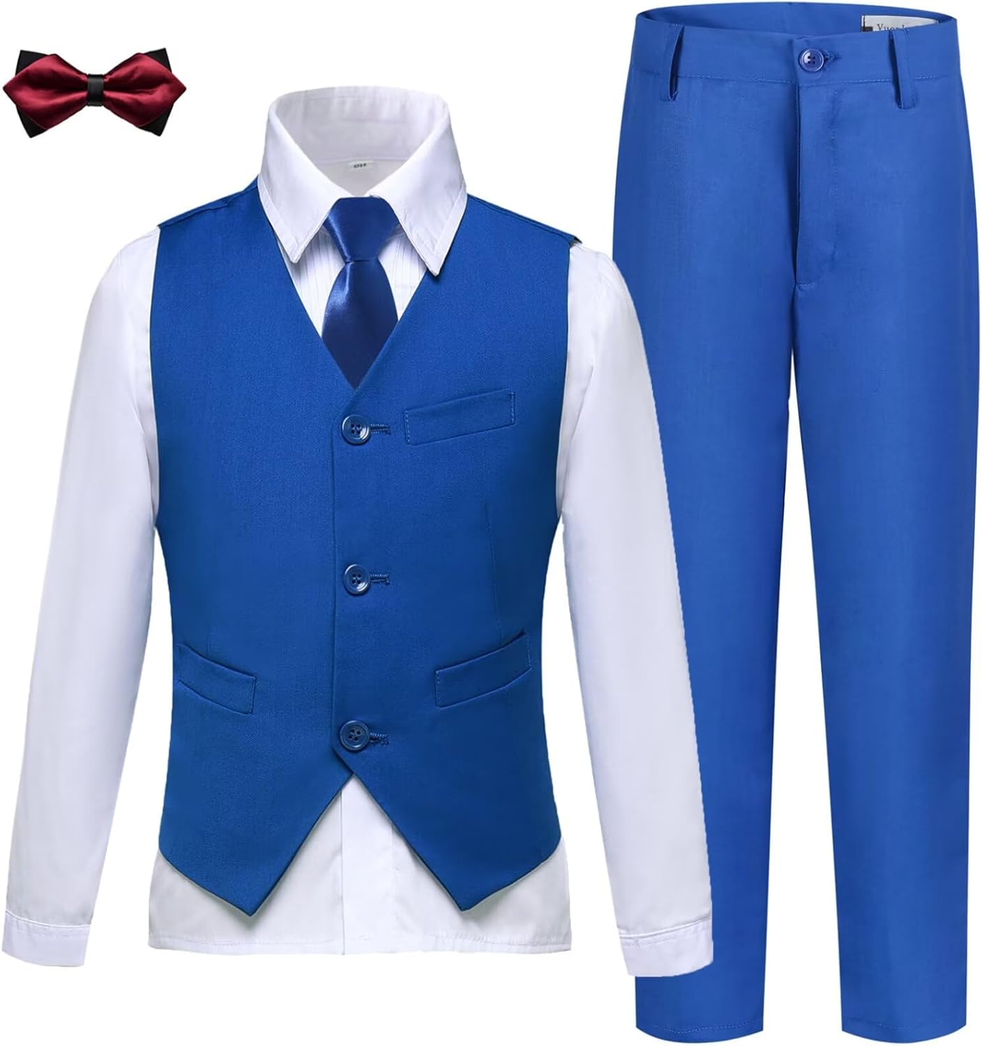 Boys Suits Slim Fit Toddler Tuxedo Suit Set for Teen Boys Communion Dress Clothes Kids Wedding Ring Bearer Outfit