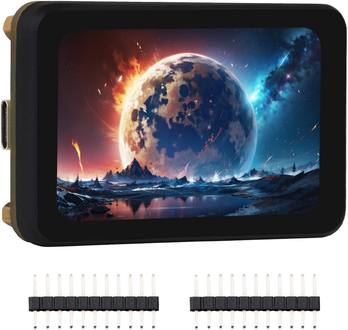 Waveshare ESP32-S3 1.64inch AMOLED Touch Display Development Board, 280×456, QSPI Interface, 32-bit LX7 Dual-core Processor, Accelerometer & Gyroscope, ESP32 with Display