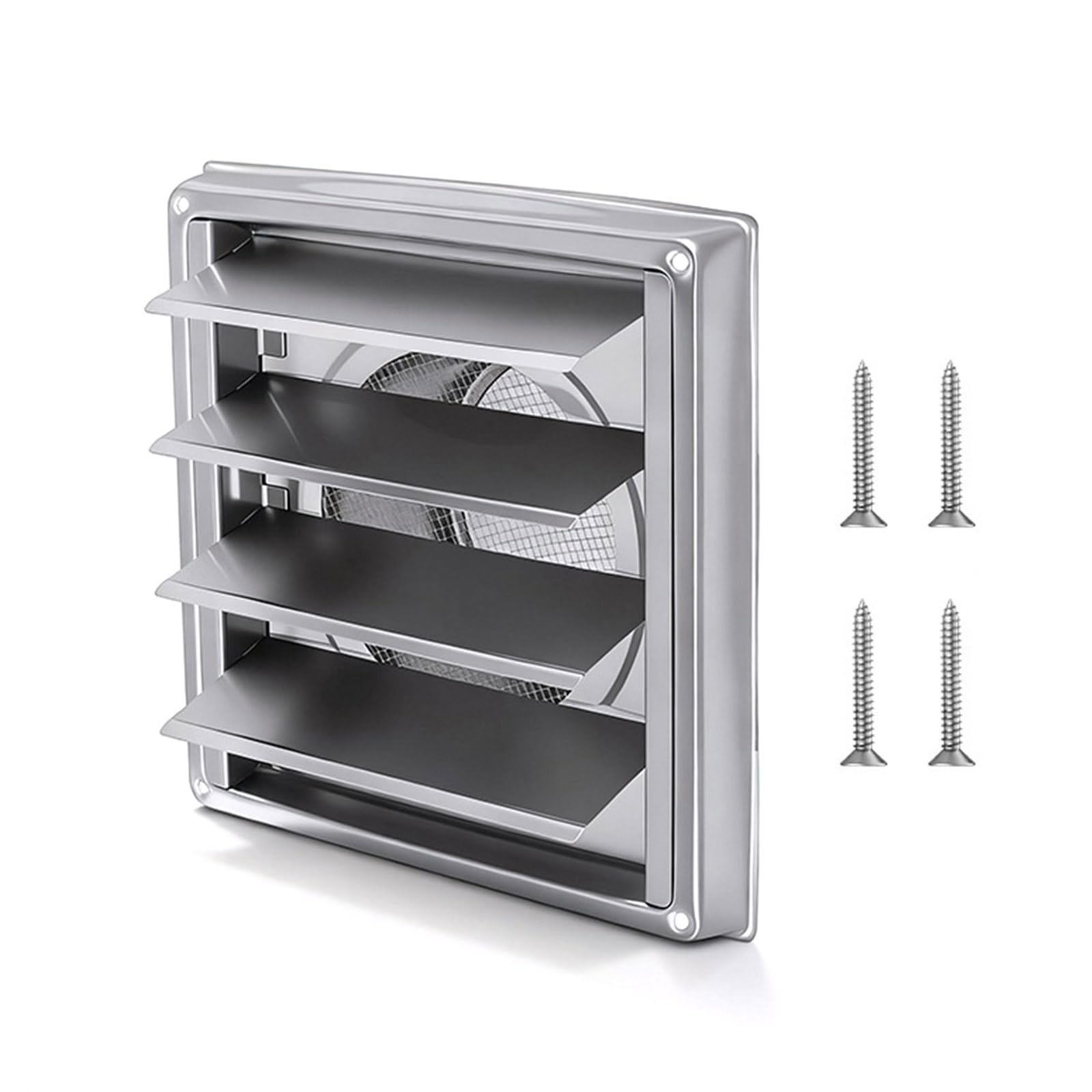 Weatherproof Dryer Ventilation Cap Including Screen for 4 5 6 Inch Ducts Dryer Vent with Net