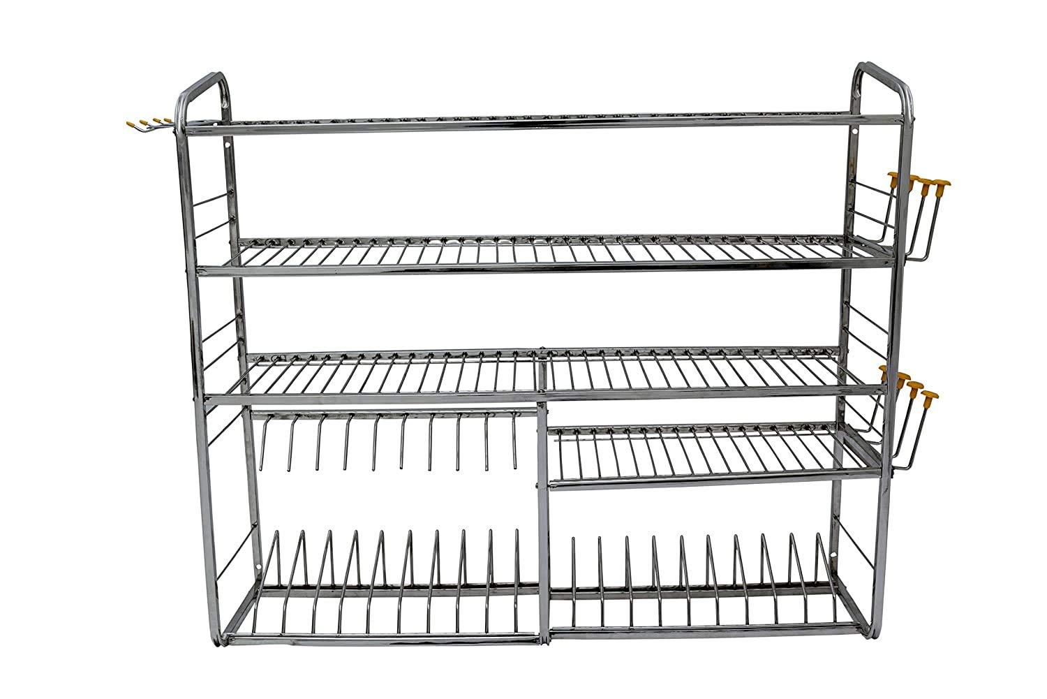 NAVUM ROSHANI Stainless Steel Wall Mount Kitchen Racks Dish Rack with