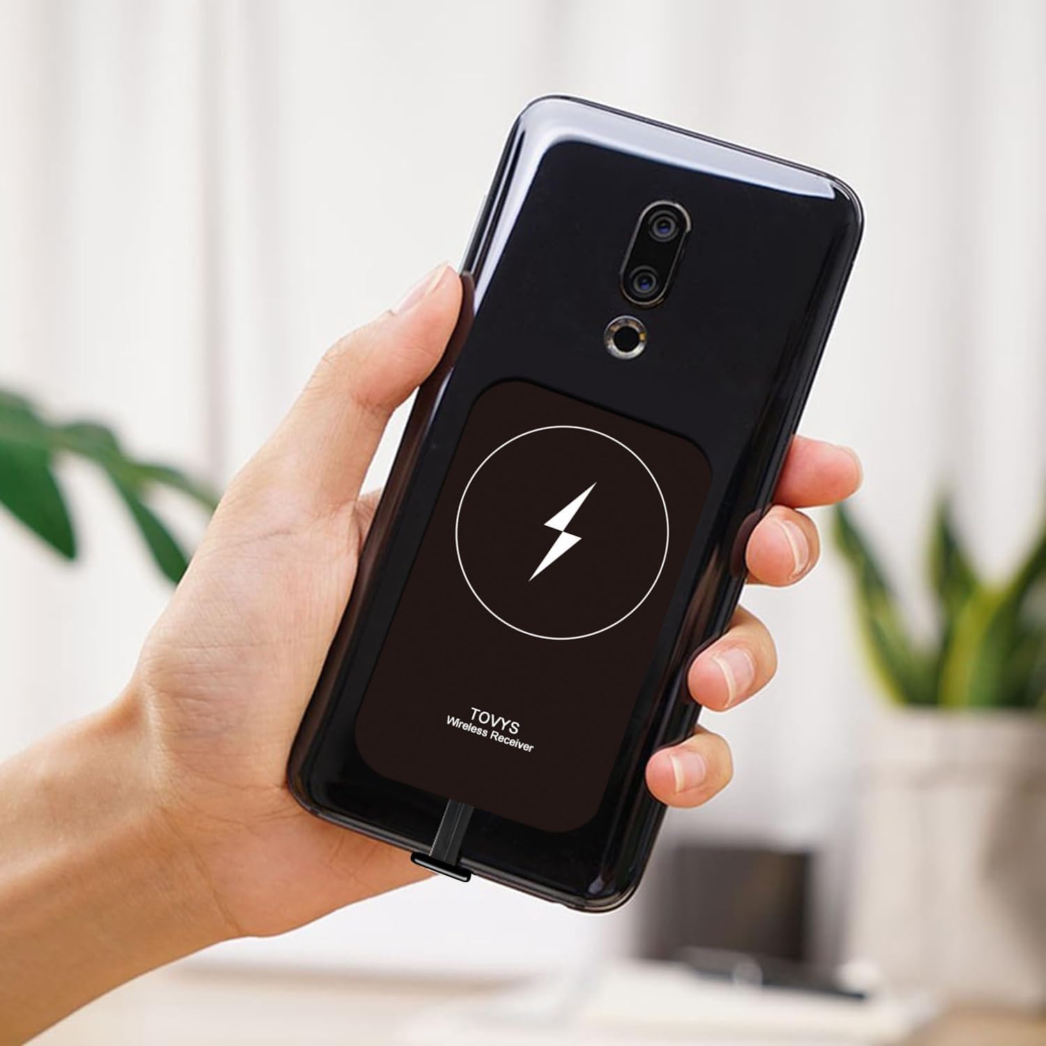 Wireless Charging Receiver and Adapter, Wireless Charger Receiver Module, Suitable for Google Pixel 3A XL, Samsung Galaxy A13/A14/A15/A42, LG, and Other USB-C Phones.