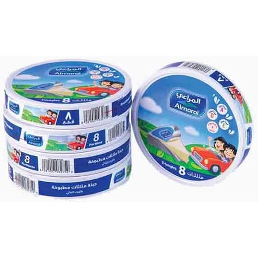 Almarais Triangle Processed Cheese, 8 Portions, Each 120g X Pack of 5
