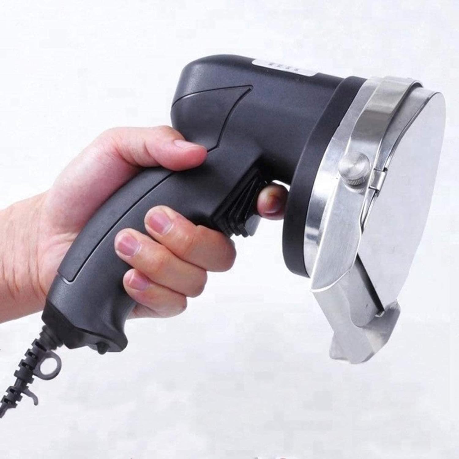 Solid Machine, Electric Kebab Knife Stainless Steel Kebab Slicer Professional Barbecue Knife Kebab Cutter Adjustable Thickness