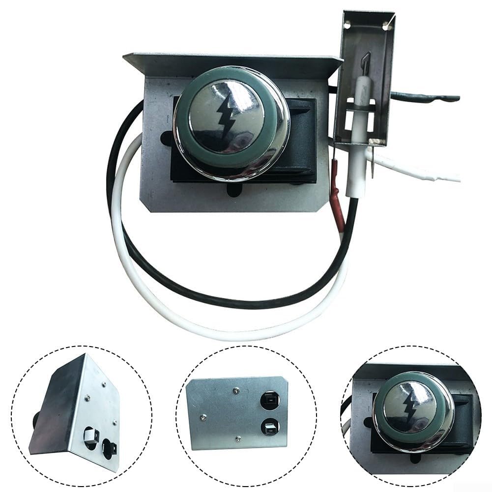 67726 - Kit di accensione per griglie nesis serie 300, include pulsante di controllo e scatola in metallo, ricambio perfetto per accessori per barbecue