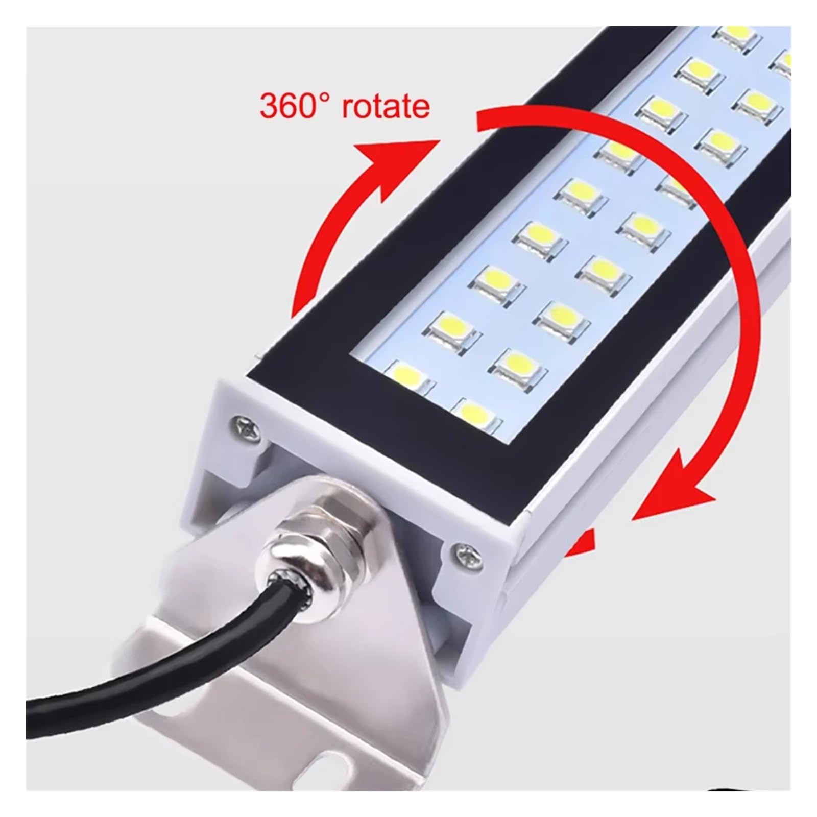 Luci industriali a LED for utensili da lavoro IP67, impermeabili, antiolio, for officina CNC, AC100-230V Alta luminosità(35cm-Cool white,110-230V)