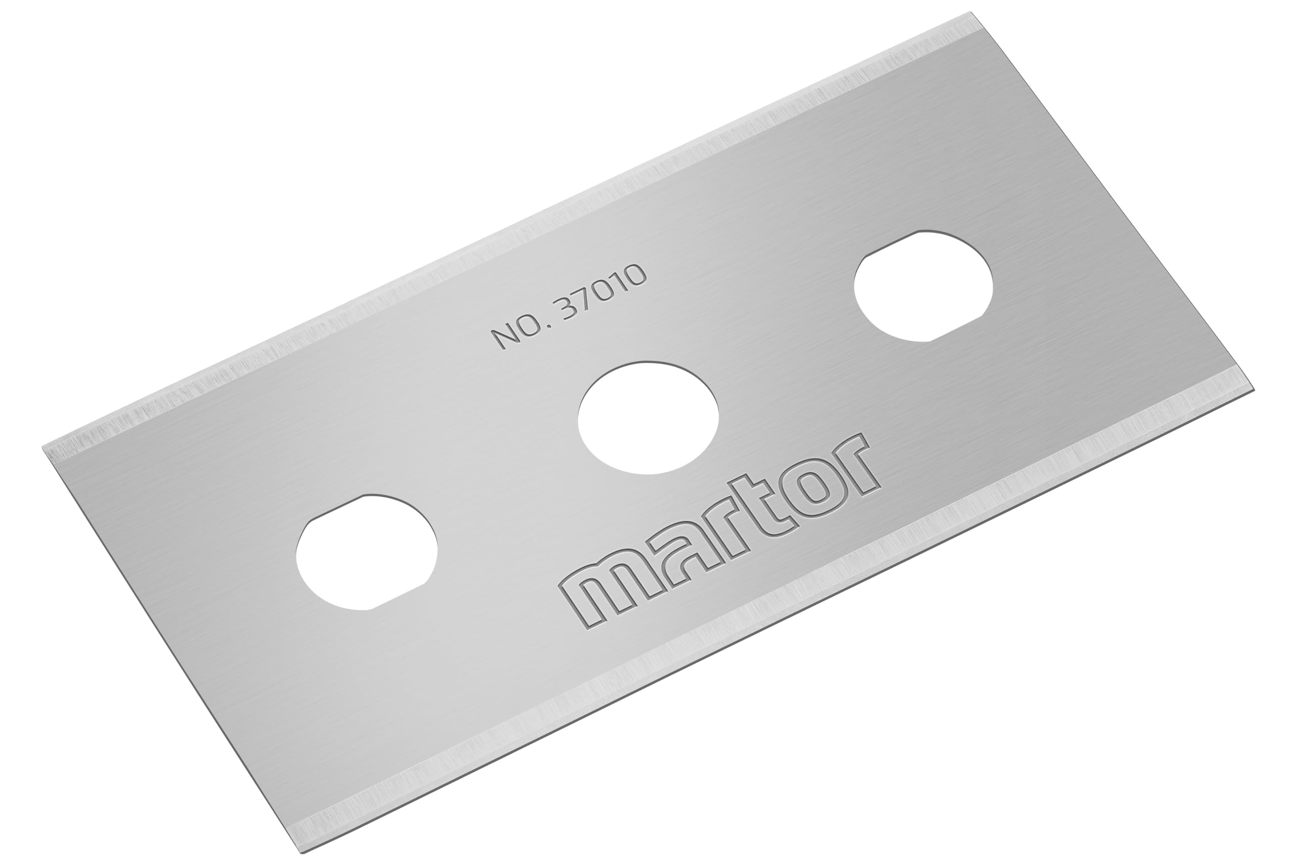 MARTOR 350 x hoja industrial, hojas de recambio Cúter, Cuchillo de seguridad, 22 mm, afilado, en dispensador, utilizable en 4 pliegues, nº 37010 | Doble bisel, afilado bilateral, hoja de recambio, en dispensador, almacén y logística, No. 37010.39