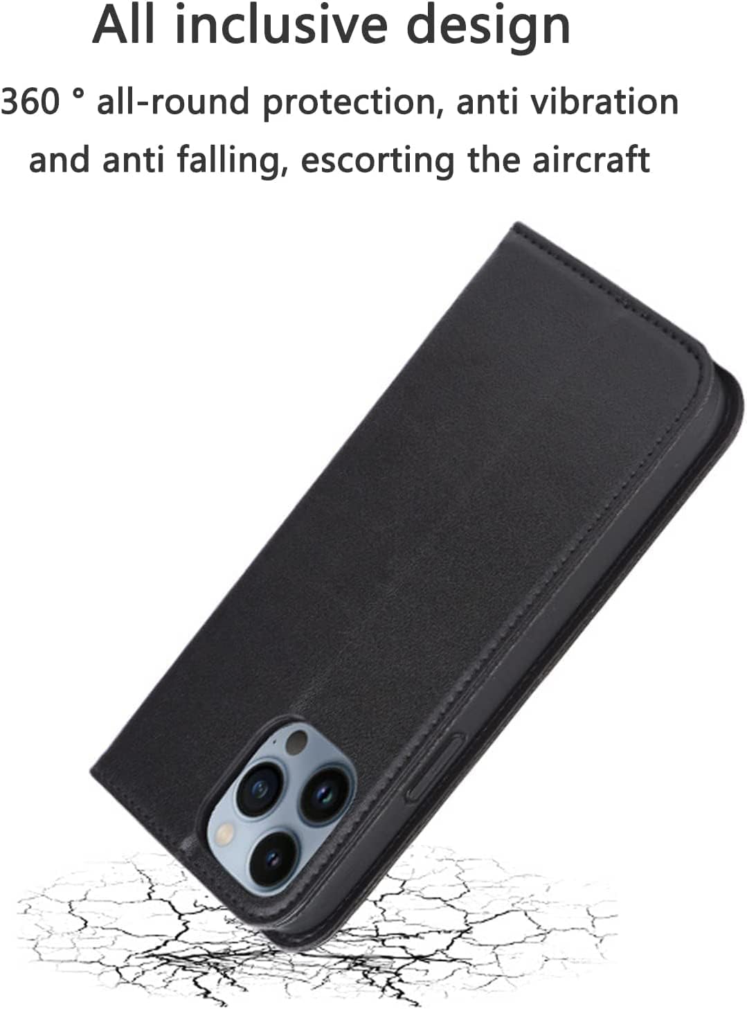 COOVS Case for iPhone 13/13 Mini/13 Pro/13 Pro Max, Premium Leather Wallet Flip Cover with RFID Blocking Elegant Card Slot and Magnetic Closure Case (Color : Red, Size : 13 6.1")