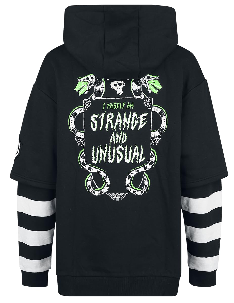 BEETLEJUICE Strange and Unusual Frauen Kapuzenpullover schwarz