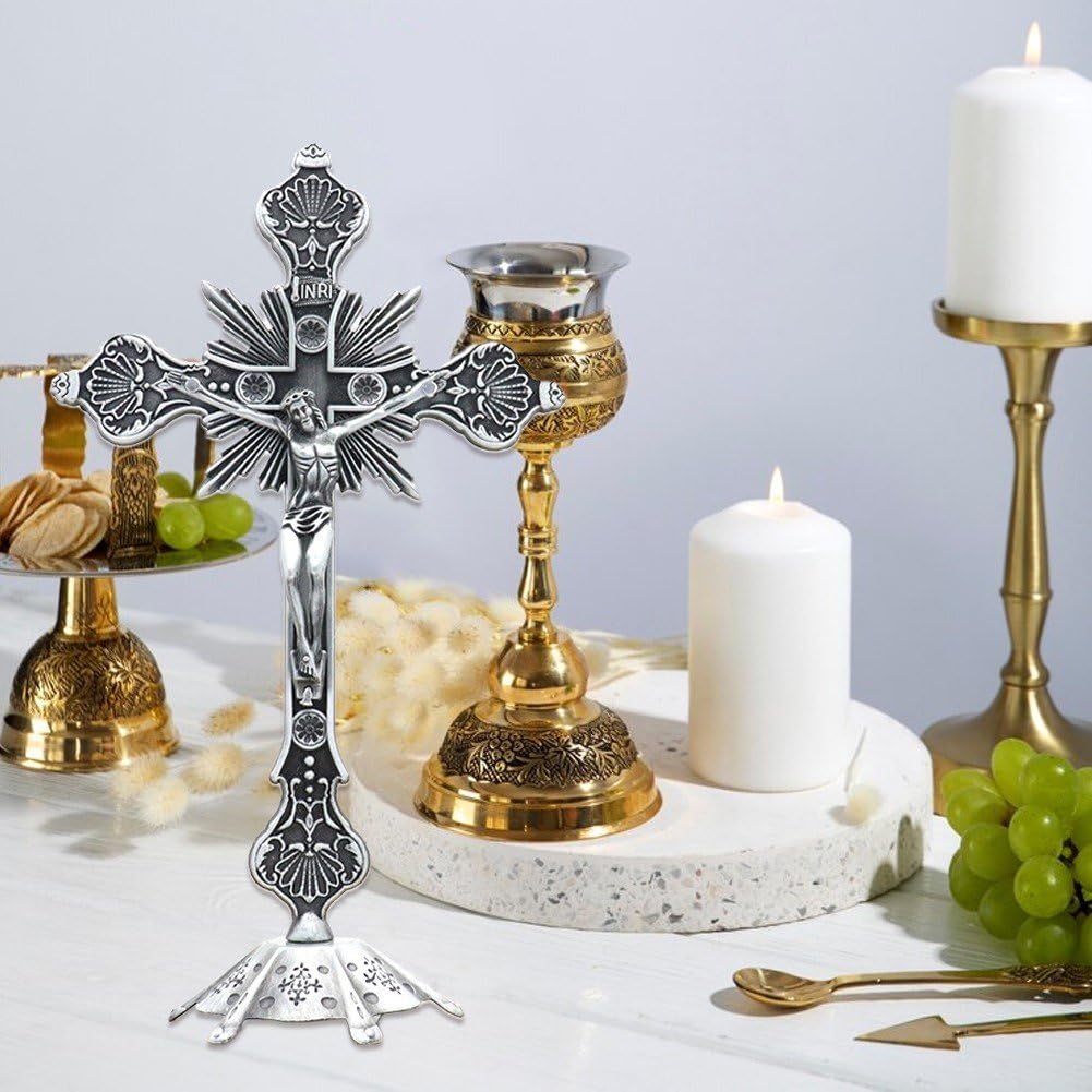 Amazon.co.jp: 十字架 クロス イエス・キリスト像 置物 感謝祭 礼拝