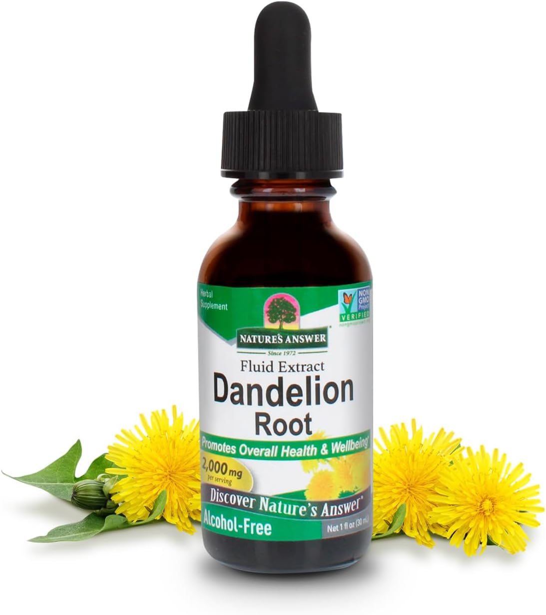 Nature's Answer Alcohol-Free Dandelion Root 2000mg 1oz Extract