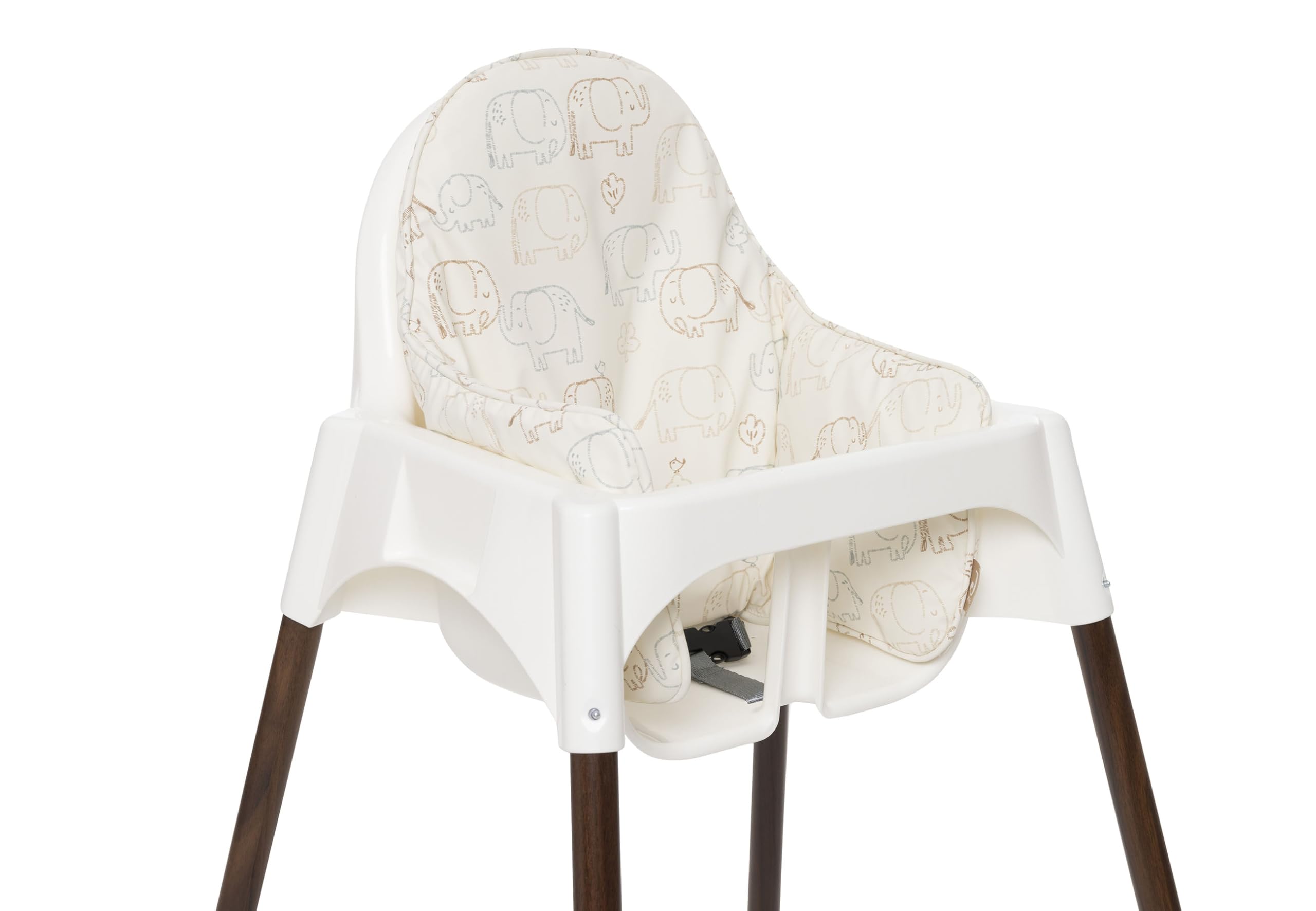 Jollein Cojín para Trona - Elephant Tales - para Trona Antilop - con Soporte Lumbar y Lateral - Fácil de Limpiar - Reductor de Asiento para Trona - Recubierto de TPE