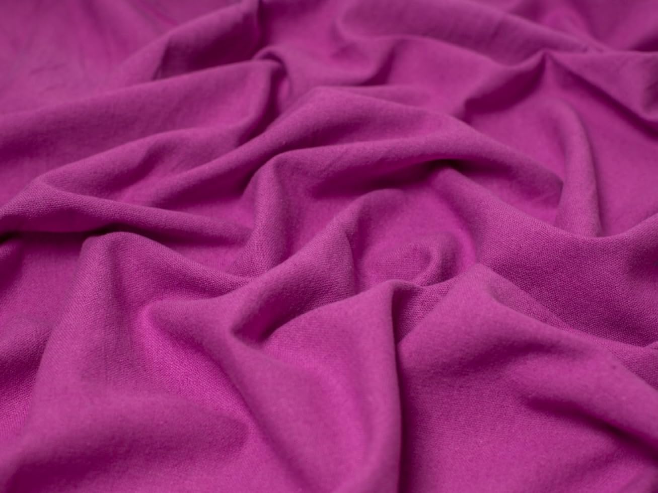 Minerva Core Range Blades Textured Cotton Linen Fabric Magenta Pink - Mediumweight & Suitable for Dressmaking - Approx Width: 135cm / 54" - Sold per metre