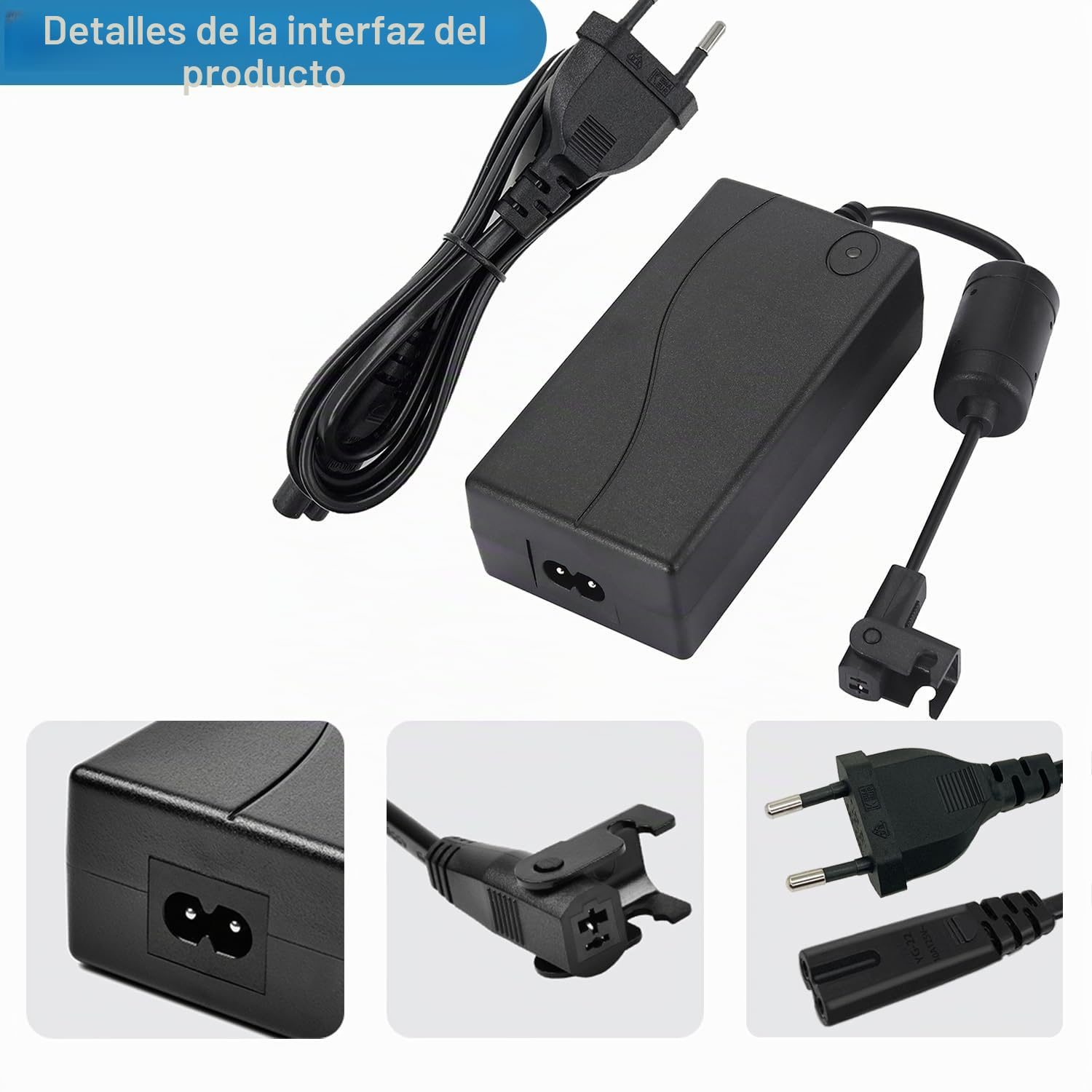 hwx - Adaptador de corriente 29V2A, sillón reclinable, fuente de alimentación para sofá ZBHWX-A290020-A, HXY-270V2220A, KDDY008B con AC cable eléctrico