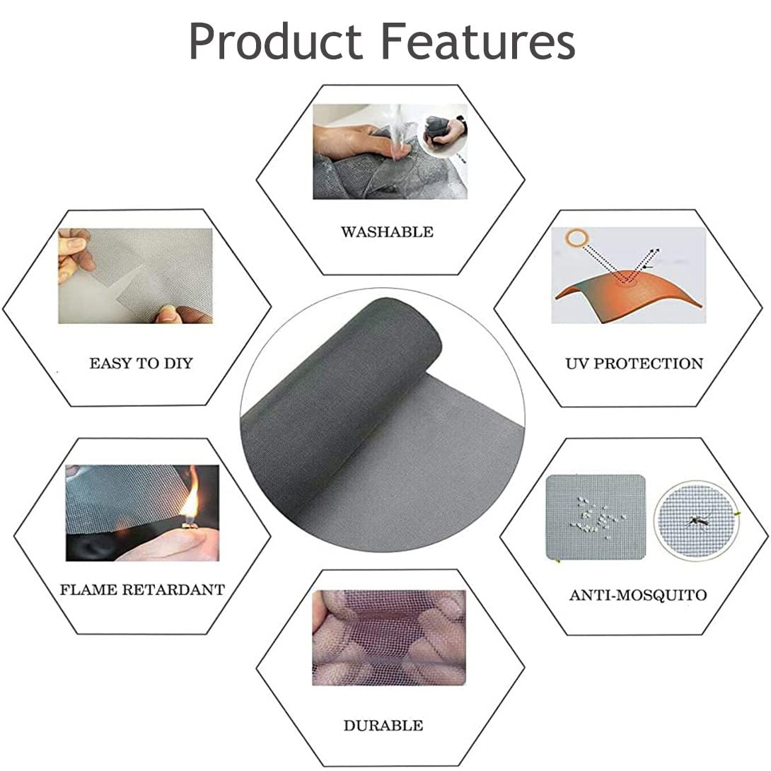 Zanzariera Per Balcone Per Gatti - Rete Anti-Zanzara 140x160 Cm, Nero+Bianco