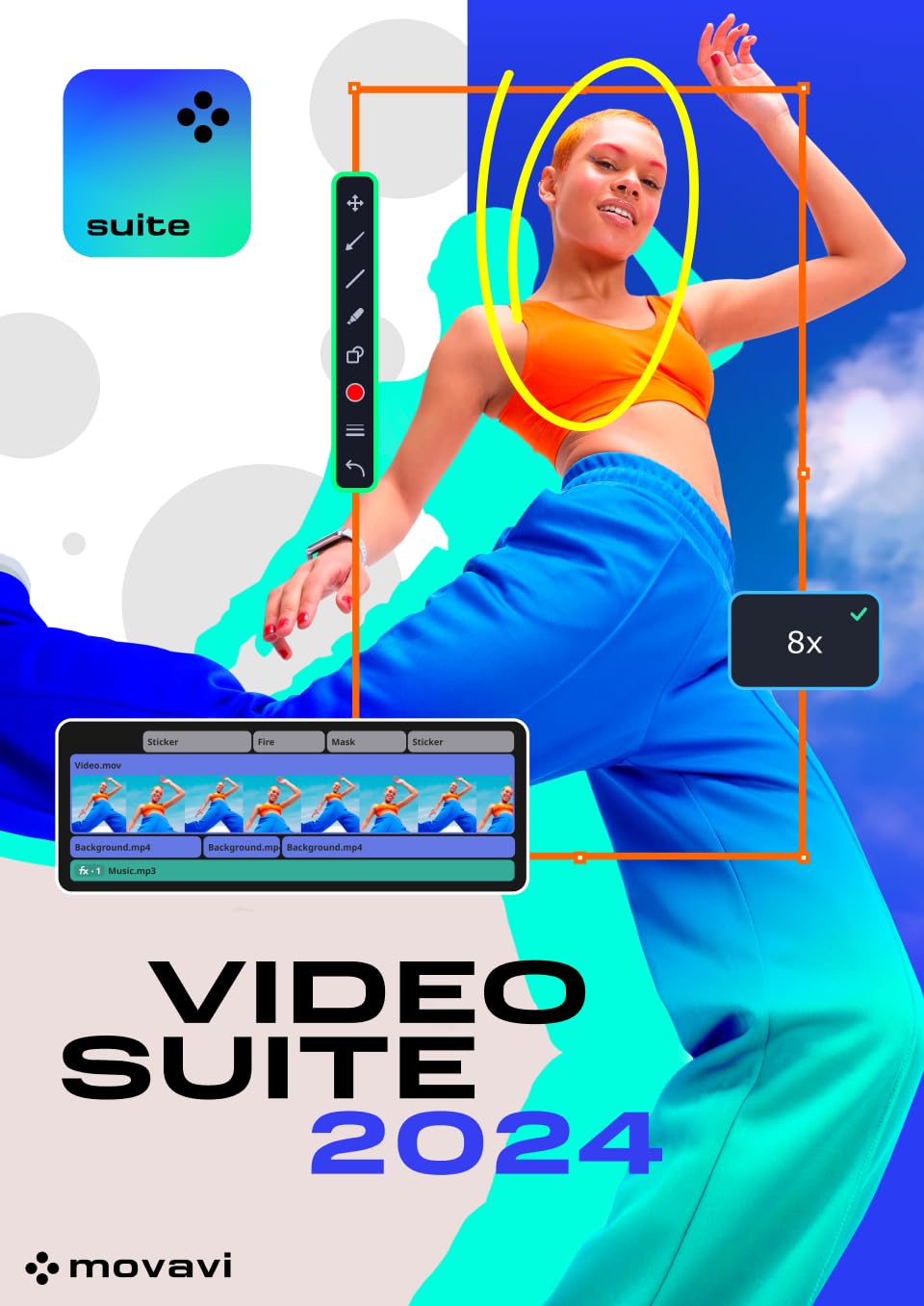 Movavi Video Suite - Licenza di 1 anno | Personale | 1 Dispositivo | PC | Codice d'attivazione per PC via email