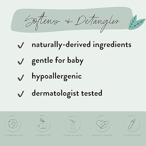 Miniatura 3 de The Honest Company - Espray acondicionador desenredante naranja dulce con aroma a vainilla  Acondicionador ligero sin enjuague y espray fortificante