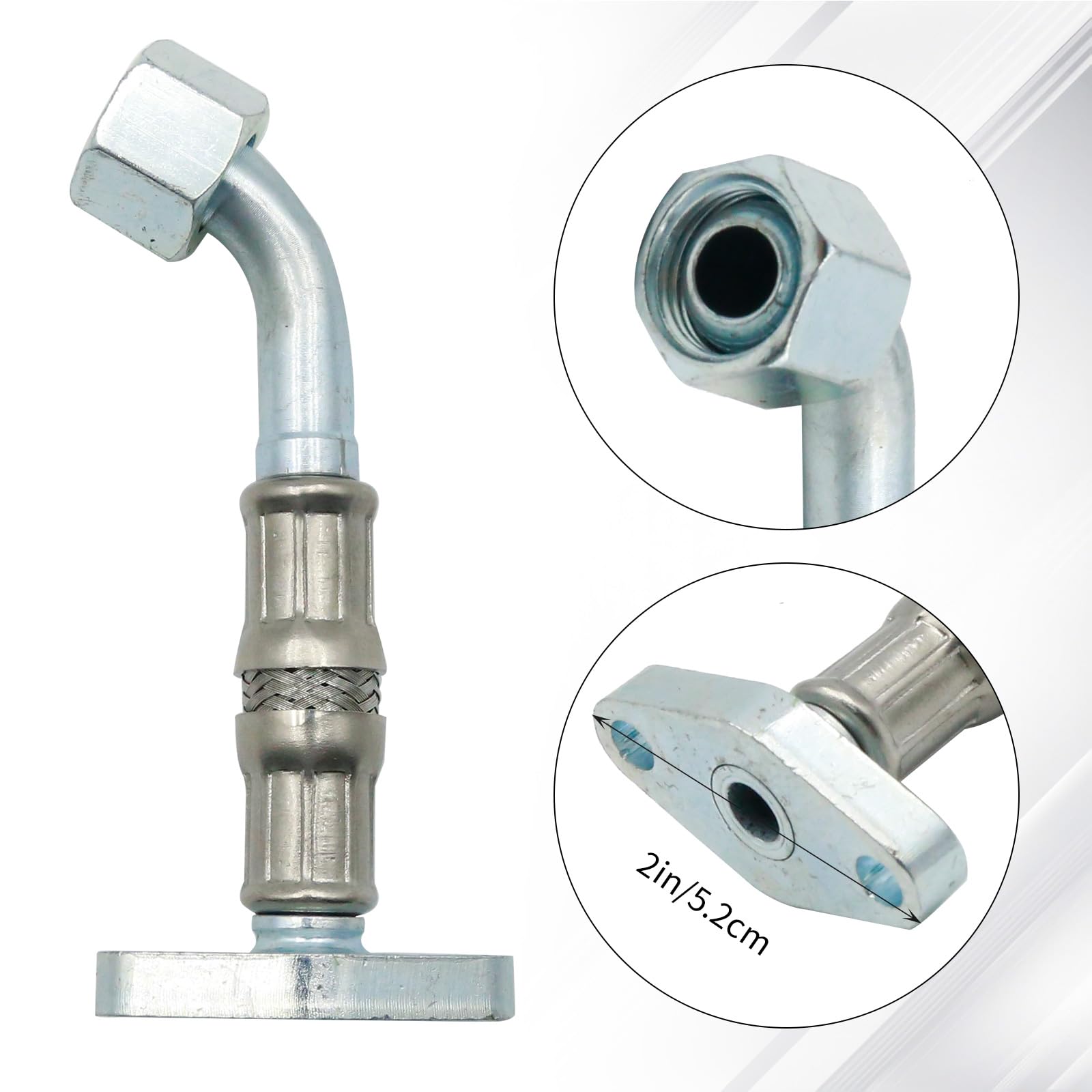 Tubo di ritorno dell'olio del turbocompressore con guarnizione, sostituzione per A2 Sostituzione per Skoda Fabia Sostituzione per Seat Altea, sostituisce 038145736C