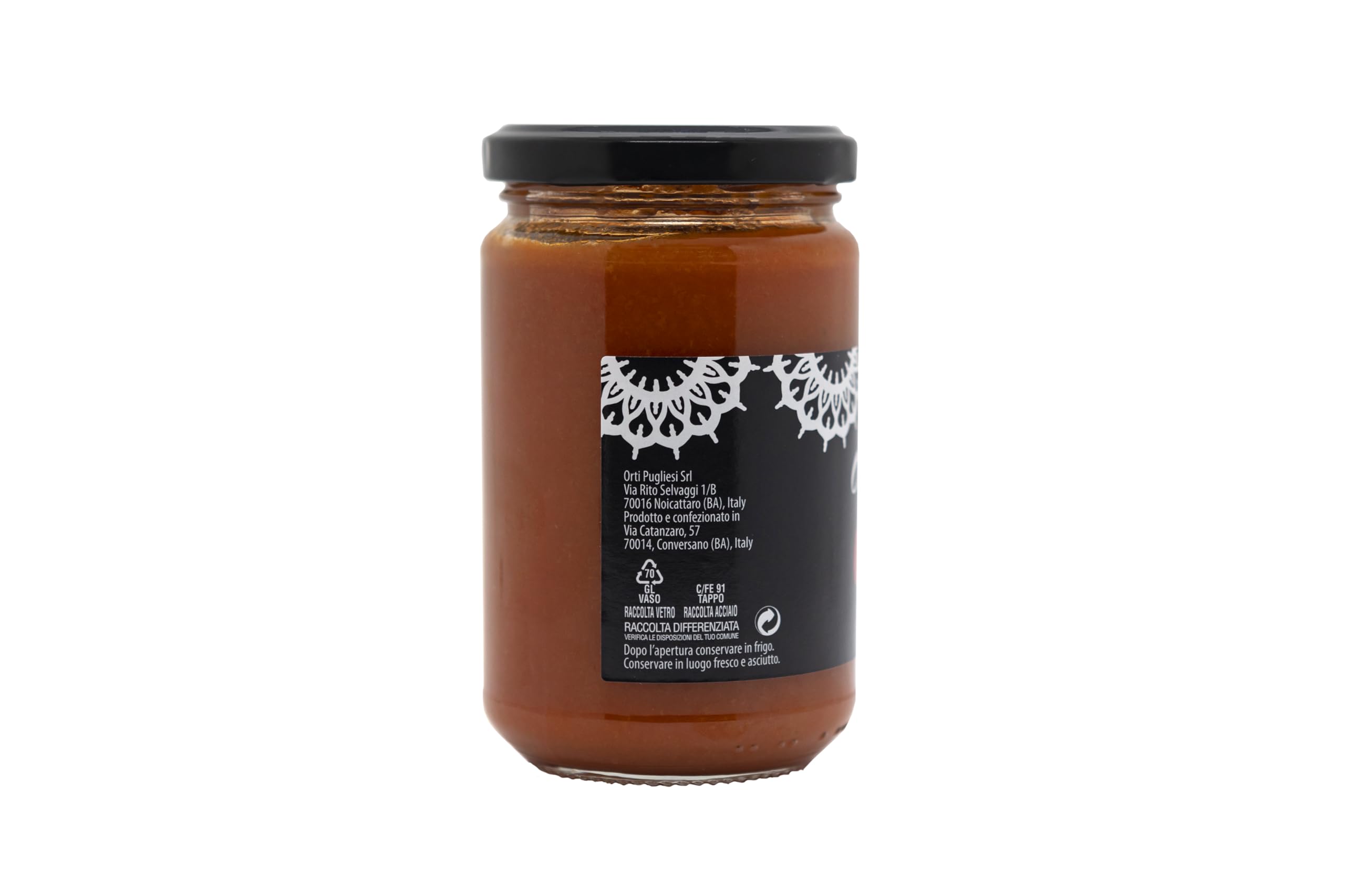 Il Sugo di Pomodoro Nickel Free, Orti pugliesi, Pomodori Ciliegini Senza Nickel 100% Italiani, Box da 6x280gr barattoli di vetro