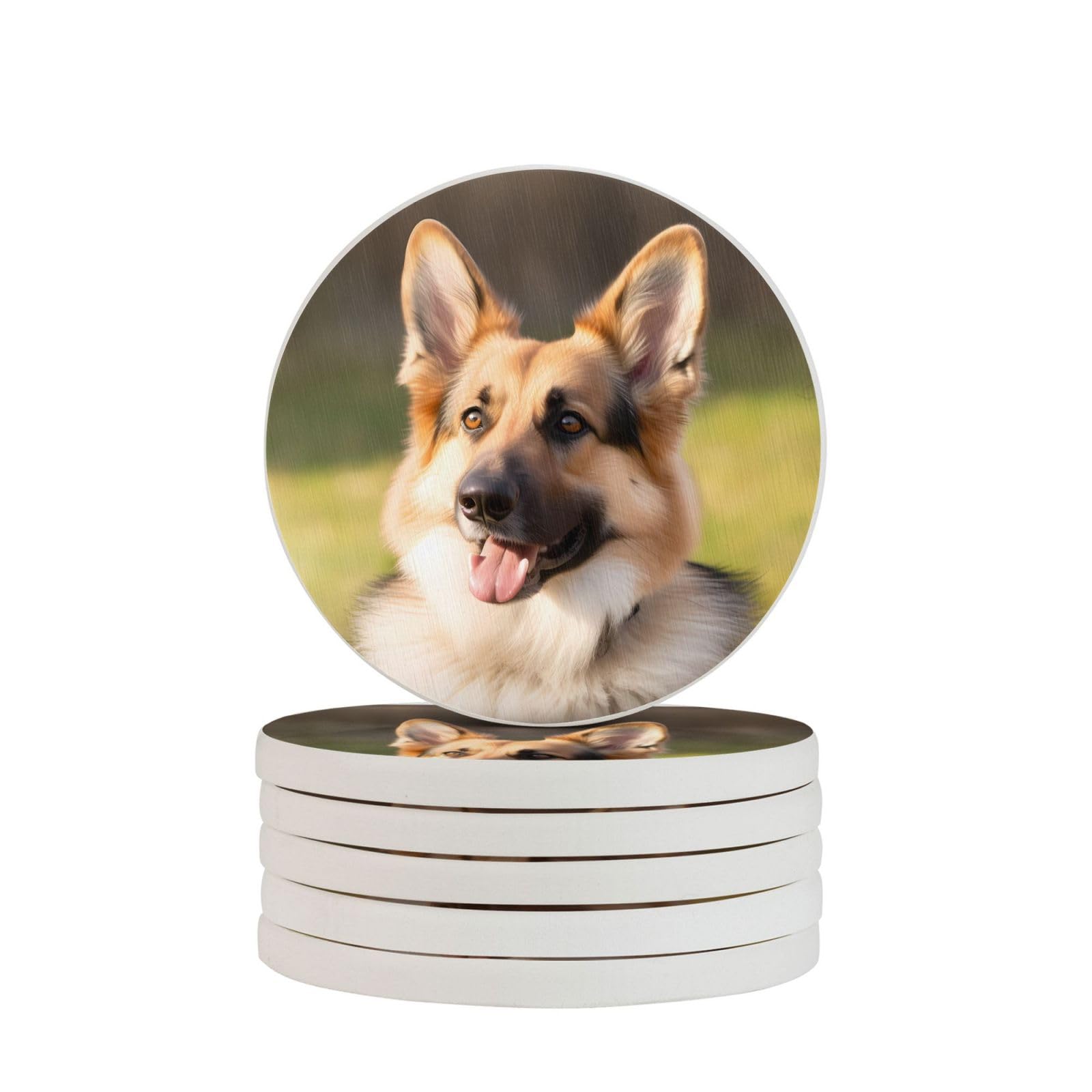 Dessous de verre personnalisé chien lot de 6 idée cadeau