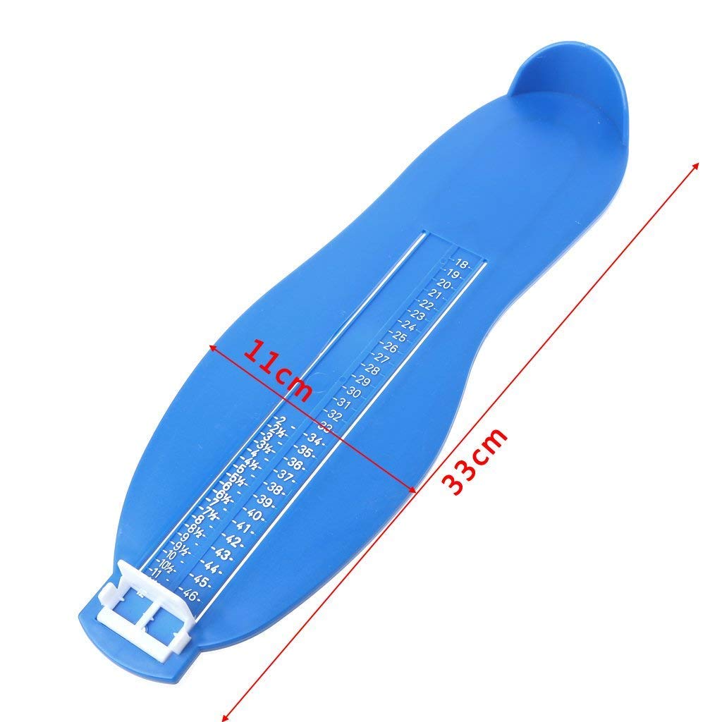Pédimètre Adulte et Enfants - Pointure Chaussure Mesurer Pied Dispositif de Mesure pour Déterminer la Pointure 18 à 47 (Rouge)