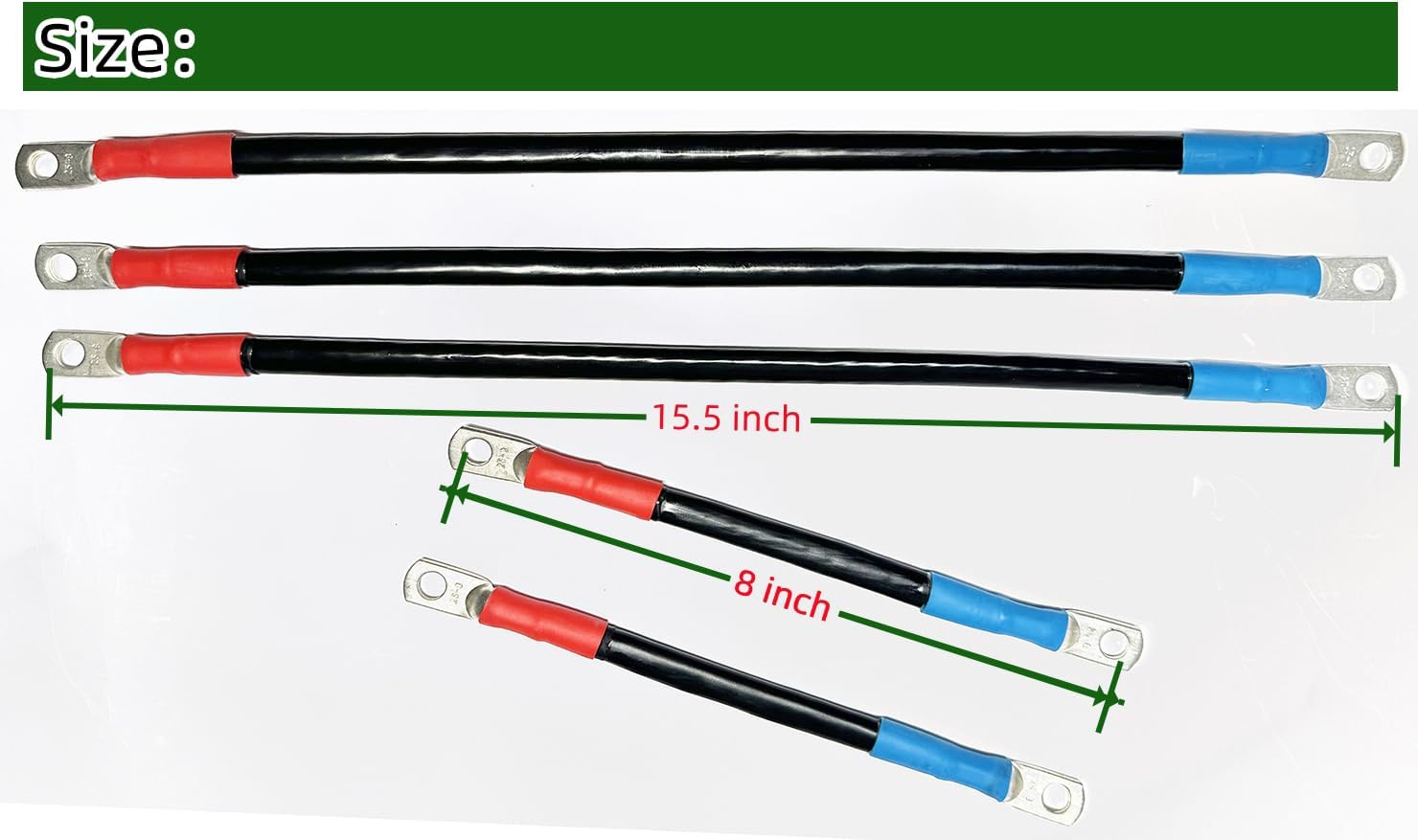 Dr.Acces Golf Cart Battery Cable Compatible Yamaha G19 Golf Cart 48V Battery Cable Set for Yamaha G19 Golf cart(5pcs/Set)