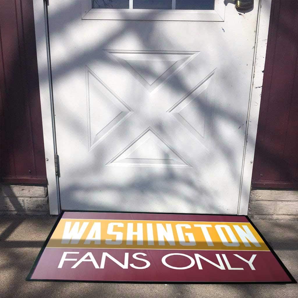 VictoryStore Home Accessories: Man Cave Door Mat 24 inches x 36 inches Washington Fans Only Door Mat