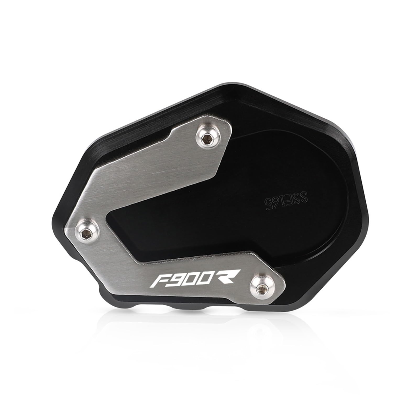 Support latéral moto F900XR pour stabiliser le stationnement sur herbe