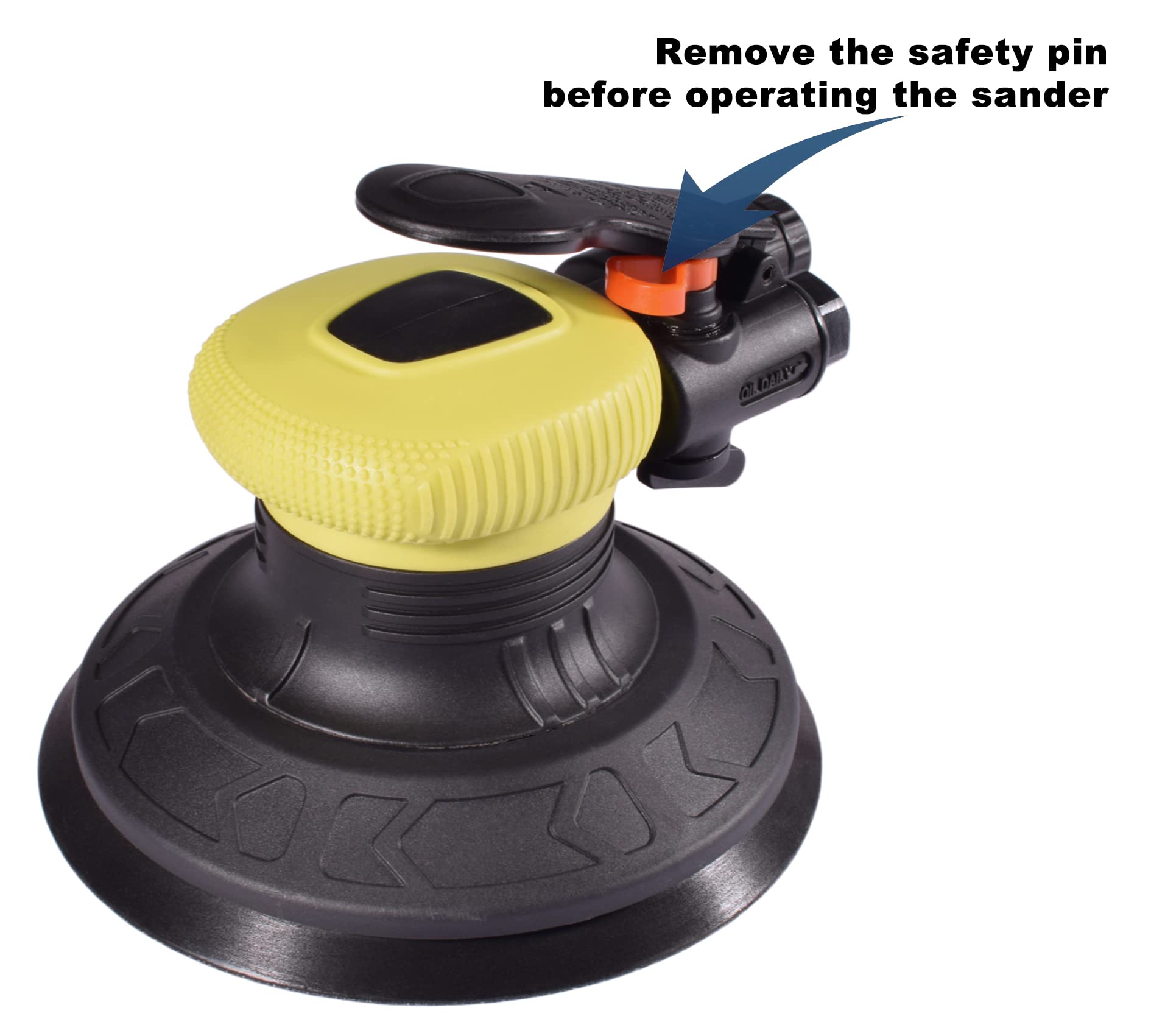 6-Inch Random Orbit Air Palm Sander 