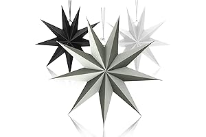 9-pointed Paper Star Pendants