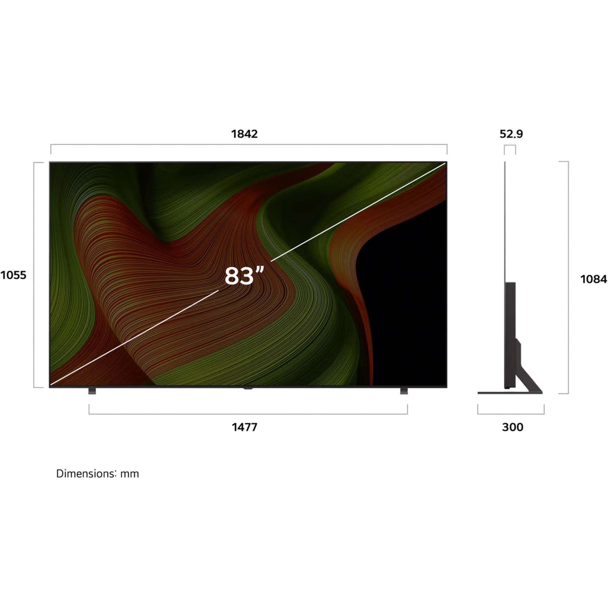 Lg OLED83B59LA TV (210 cm) 4K OLED AI TV (α8 Gen2 4K AI Prozessor 83 Zoll – Bild 6