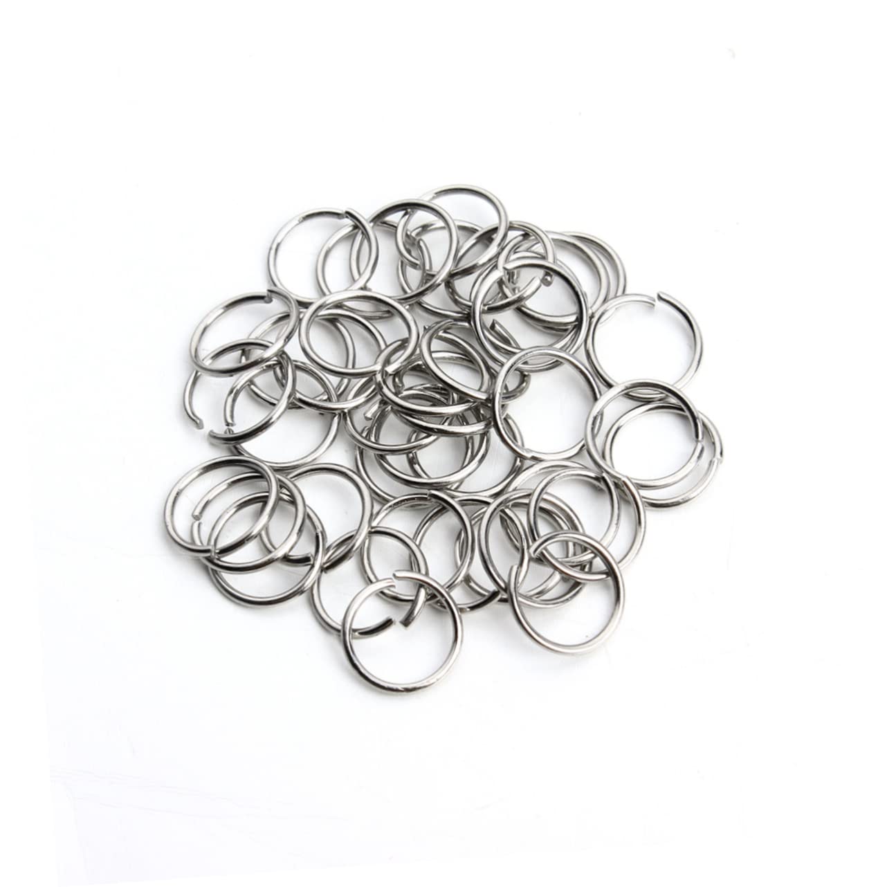 Operitacx 3stücke Schmuckherstellung Silberne Sprungringe Geschlossene Verbindungselemente Für Armbänder Halsketten Und Charms Schmuckzubehör Größenvielfalt