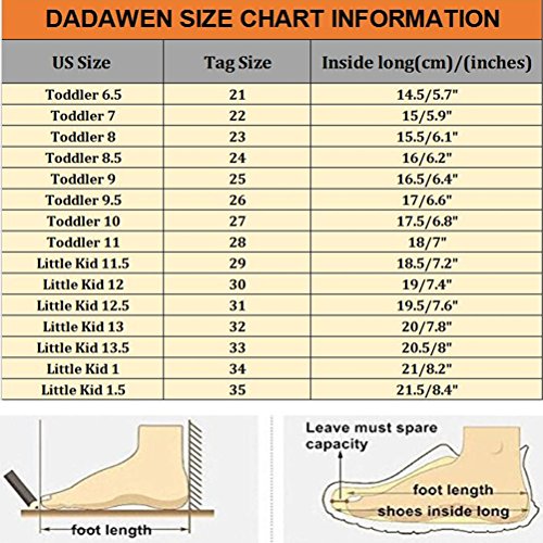 Dadawen Boy's Girl's Canvas Light Weight Slip-On Sneakers Running Shoe Red Us Size 9.5 M Toddler #TOP2